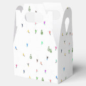 冬のアルパインスキーヤースキーパターン フェイバーボックス (オープン)