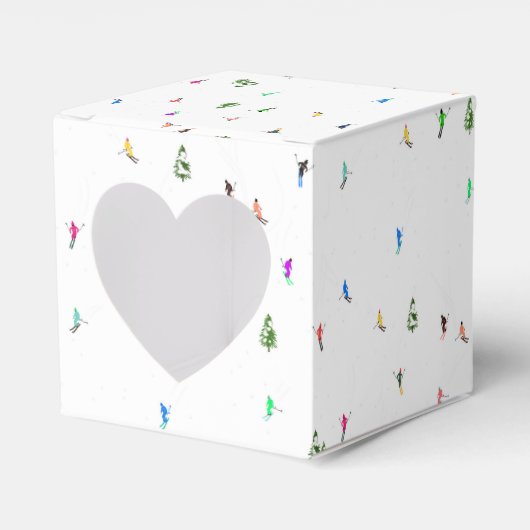 冬のアルパインスキーヤースキーパターン フェイバーボックス (正面サイド)