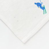 冬のアルパインスキーヤースキーパターン フリースブランケット (角)