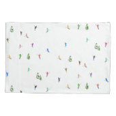 冬のアルパインスキーヤースキーパターン 枕カバー (裏面)