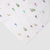 冬のアルパインスキーヤースキーパターン 薄葉紙 (詳細)