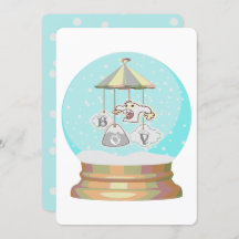 冬のイエティ雪の地球の子供たちのパーティー