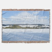 冬のイギリスの田舎パーソナライズされた- スローブランケット