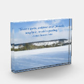 冬のイギリスの田舎パーソナライズされた- フォトブロック (左)