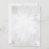 冬のイベント - 冬のワンダーランドへの招待 招待状 (裏面)