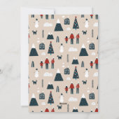 冬のイラストレーションクリスマスタイムカード シーズンカード (裏面)