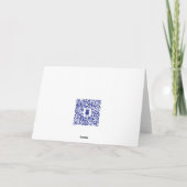 冬のイラスト ホリデーカード (裏面)