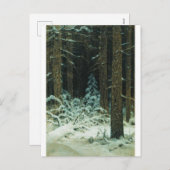 冬のイヴァン・シーシキン1883 シーズンポストカード (正面/裏面)