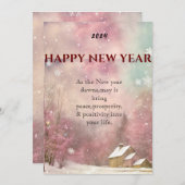 冬のウィスパーズ：雪の年賀状 シーズンカード (正面/裏面)