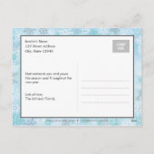 冬のウィムシーコラージホリデーフォトカード シーズンポストカード (裏面)