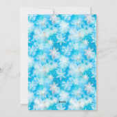 冬のウィムシー：フェスティバル雪だるま挨拶 シーズンカード (裏面)