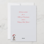 冬のウェスティクリスマスの願いカード シーズンカード (裏面)