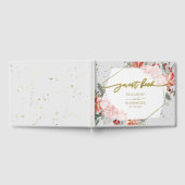 冬のウェディングゲストブックギルド水の色フローラ ゲストブック (全面)