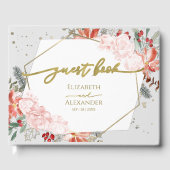 冬のウェディングゲストブックギルド水の色フローラ ゲストブック (正面)