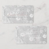 冬のウェディングシルバーギフトレジストリ エンクロージャーカード (正面/裏面)