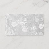 冬のウェディングシルバーギフトレジストリ エンクロージャーカード (裏面)