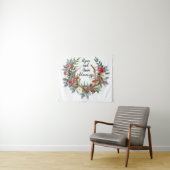 冬のウェディングバックドロップ、クリスマスフォトブースTa タペストリー (インサイチュ(横))