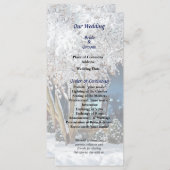 冬のウェディングプログラムにおけるポーチのロッキングチェア プログラム (正面/裏面)