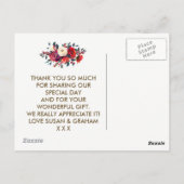 冬のウェディング感謝していユーバラの果実 ポストカード (裏面)