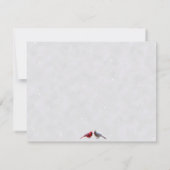 冬のウェディング - ナチュラルテーマ: 招待状 (裏面)