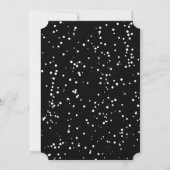 冬のウェディング ホリデー 雪の結晶 Save The Date 招待状 (裏面)