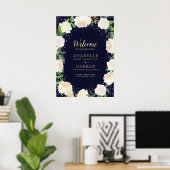 冬のウェルカムサイン(20x28) ポスター (ホームオフィス)