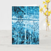 冬のウォーク・イン・ザ・ウッズ赤外線写真カード カード (黄色い花)