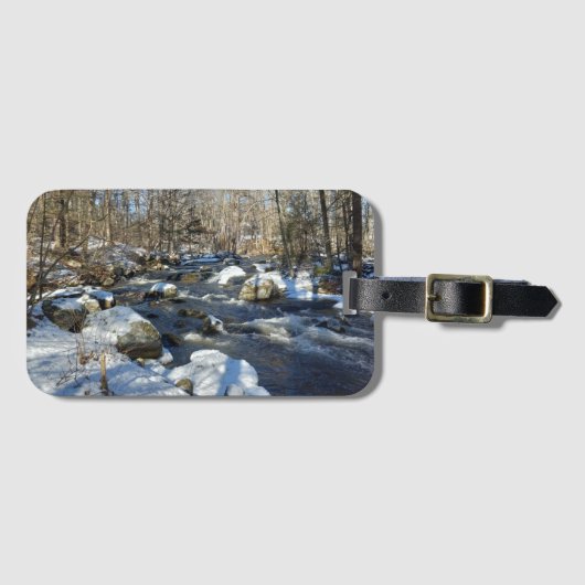 冬のウォーターズの荷物タグ ラゲッジタグ (正面横)