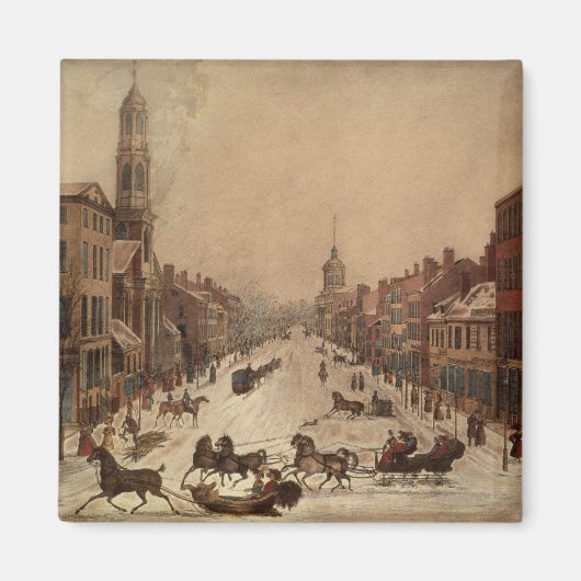 冬のウォール街 マグネット (正面)