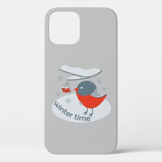 冬のウシバエと赤いローワンの果実 Case-Mate iPhoneケース (裏面)