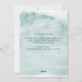 冬のウッドランドディアクリスマスウォーター色 シーズンカード (裏面)