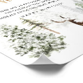 冬のウッドランドフォレストディアパシファイア狩りゲーム ポスター (角)