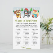 冬のウッドランド動物あなたの財布ゲームの中に何が (スタンド正面)