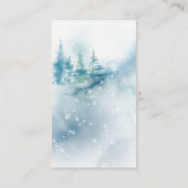 冬のウッドランド動物おむつラッフルカード エンクロージャーカード (裏面)