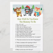 冬のウッドランド動物どのようにゲームを知っている (正面/裏面)