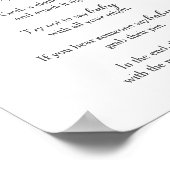 冬のウッドランド動物のシャワーは、ベビーゲームを言わない ポスター (角)