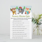 冬のウッドランド動物子供部屋ライムクイズゲーム (スタンド正面)