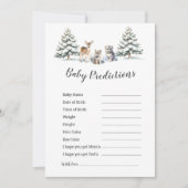 冬のウッドランド動物「ベビー予測」ゲーム (正面)