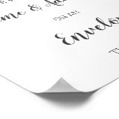 冬のウッドランド赤ちゃんシャワー住所エンベロープ ポスター (角)