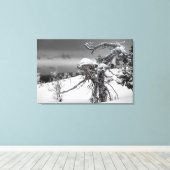 冬のエイリアン キャンバスプリント (インサイチュ (ウッドフロア))