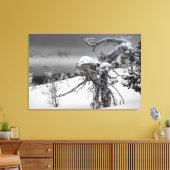 冬のエイリアン キャンバスプリント (インサイチュ (リビング))