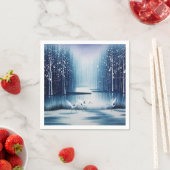 冬のエグレート スタンダードカクテルナプキン (インサイチュ)