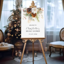 冬のエバエレガントーグリーンとローワンベリーブライダル