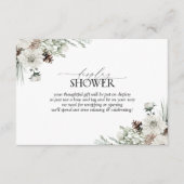 冬のエバエレガントーグリーンディスプレイシャワー エンクロージャーカード (正面)