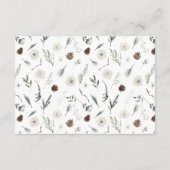 冬のエバエレガントーグリーンディスプレイシャワー エンクロージャーカード (裏面)