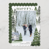 冬のエバメリーーグリーンフォレストファミリーホーム写真 シーズンカード (正面/裏面)