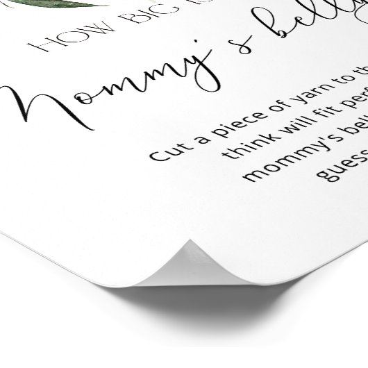 冬のエバーグリーンどのように大きいママの腹ゲーム ポスター (角)