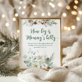 冬のエバーグリーンどのように大きいママの腹ゲーム ポスター