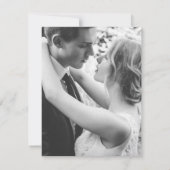 冬のエバーグリーンアートグリーン結婚ストリーミング 招待状 (裏面)