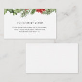 冬のエバーグリーンエンクロージャカード エンクロージャーカード (正面/裏面)